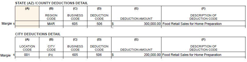 Reporting Deductions Marketplace Facilitator